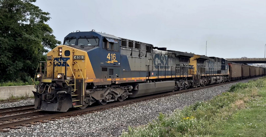 CSX 416 leads C317.